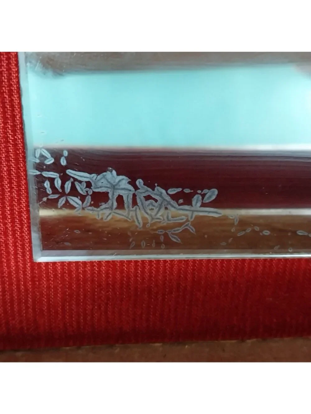 Vintage Florentine Wooden Jewelry Box Velvet Gilded Hollywood Regency AS IS